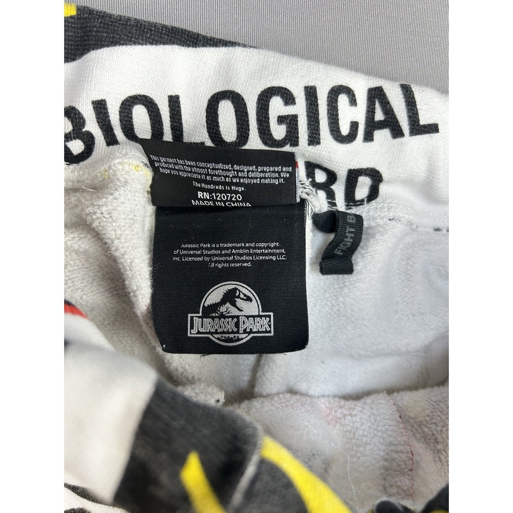 Jurassic Park Men's S The Hundreds Graphic Sweatpants‎ Danger Signs Joggers READ - Picture 4 of 14